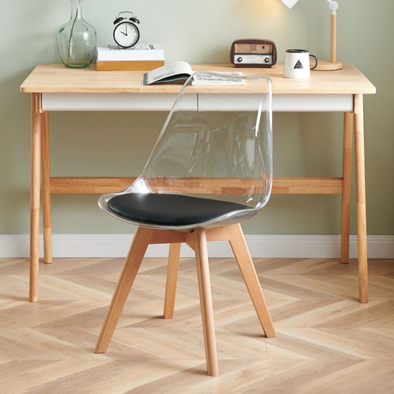 Contemporary Beech Wood Chair Set Solid Back Side Dining Kitchen Chairs Clearhalo ' kitchen&dining_furn' 'Dining Chairs' 'Dining Tables & Seating' 'dining_chair' 'Furniture' 'furniture_dining_chair' 'Kitchen & Dining Furniture' 'kitchen' 1200x1200_e772be6b-0da1-426d-8205-9db409cd9ece