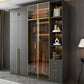 Modern Glass Wardrobe Wardrobe Armoire Wardrobe Cabinet for Home