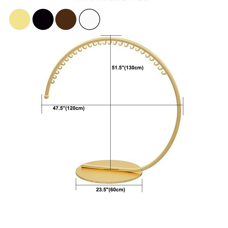 Kit d'entrée de rack de manteau en métal rond moderne avec crochets