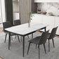 Modern 1/4/5/7 Pieces Scalable Dinette Set with Sintered Stone Top White Dining Table Set Clearhalo 'Dining Room Sets' 'Dining Tables & Seating' 'dining_room_set' 'furn' 'furn_dining_room_set' 'Furniture' 'furniture_dining_room_set' 'Kitchen & Dining Furniture' 1200x1200_e7774847-8411-4e9c-a8ad-3cf02173ebd0