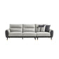 Faux Leather Modern Sectional Sofa, Pillow Top Arm Sectional couch