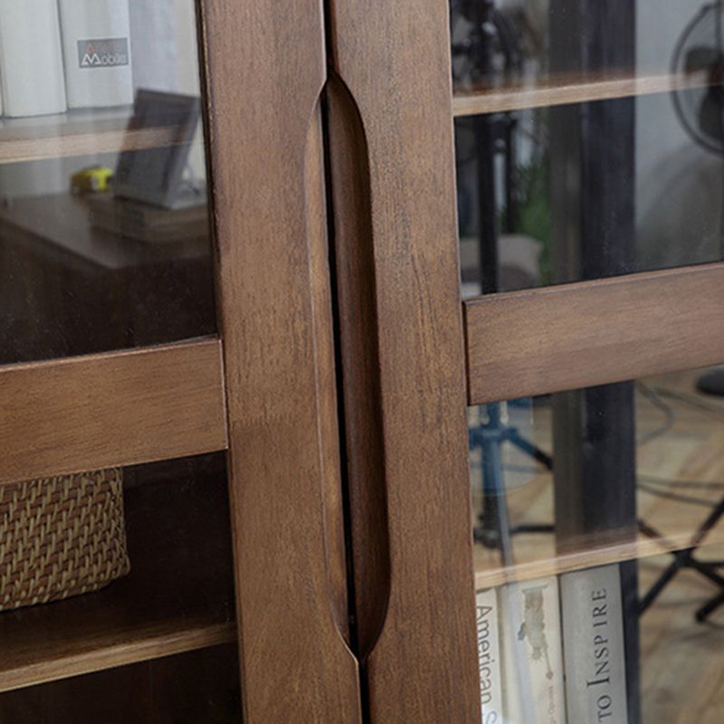 Oak mobile moderno mobile in vetro armadio display con cassetto per soggiorno