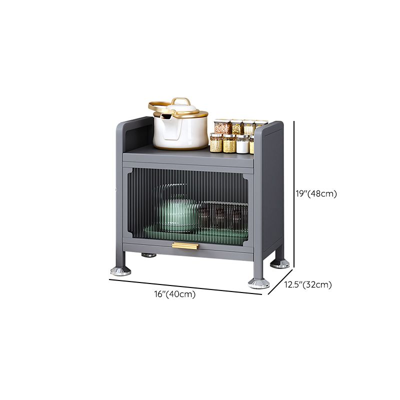 Metal Contemporary Dining Server Black Sideboard Table for Dining Room Clearhalo 'buffet_sideboard' 'Buffets & Sideboards' 'furn' 'furn_buffet_sideboard' 'Furniture' 'Kitchen & Dining Furniture' 1200x1200_e77909c2-373b-42d9-a92c-224d37d73b46