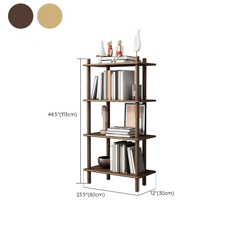Scandinavian Open Back Wood Shelf Bookcase with Shelves for Home Office Clearhalo 'Bookcases' 'furn' 'furn_bookcases' 'Furniture' 'Office Furniture' 1200x1200_e7791a59-b29e-4d4d-b062-033d2313a330