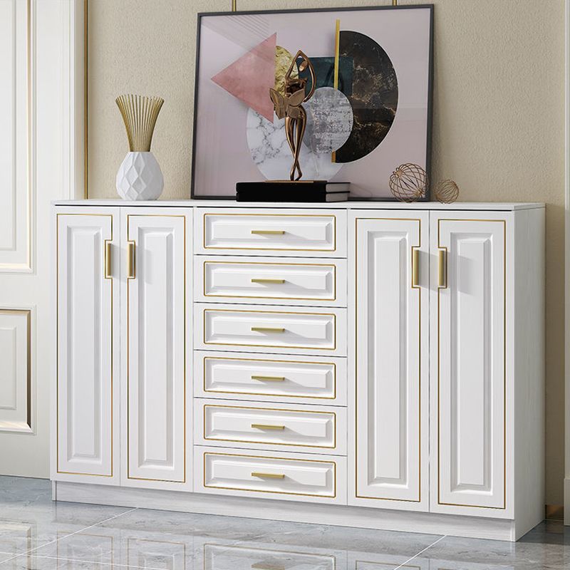 Cómoda doble para el hogar de madera con cómoda de soltero de 15,75" W sin espejo