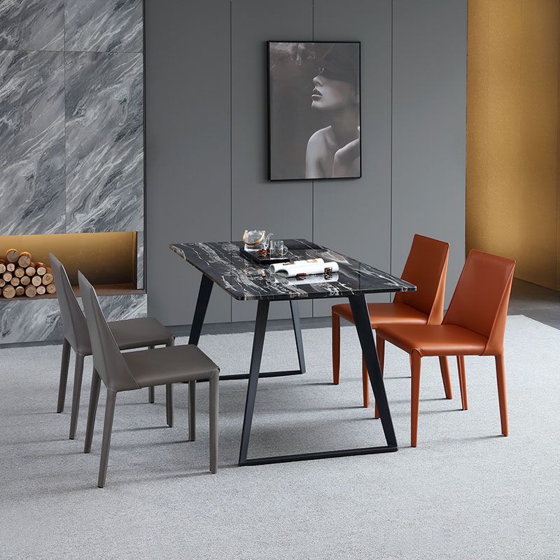 Modern Style Dining Chair Metal Armless Side Chairs for Kitchen Clearhalo ' kitchen&dining_furn' 'Dining Chairs' 'Dining Tables & Seating' 'dining_chair' 'furn' 'furn_dining_chair' 'Furniture' 'furniture_dining_chair' 'Kitchen & Dining Furniture' 'kitchen' 1200x1200_e77a6de7-b0da-4b25-ba7c-3e9e8850cee7