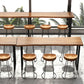 Pine Wood Bar Table Traditional Luxury Rectangle Bar Table with Black Base Clearhalo 'Bar Furniture' 'Bar Tables' 'bar_tables' 'furn' 'furn_bar_tables' 'Furniture' 'furniture_bar_tables' 'Kitchen & Dining Furniture' 1200x1200_e77a8587-ac05-4fd4-b61b-e148d484aae5