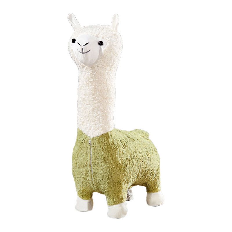 Plush Standard Stool Modern Simple Children's Alpaca Animal Stool Clearhalo 'furn' 'furn_ottomans_poufs' 'Furniture' 'Living Room Furniture' 'Ottomans & Poufs' 'ottomans_poufs' 1200x1200_e77dd2ba-589d-4637-9793-697359bb0837