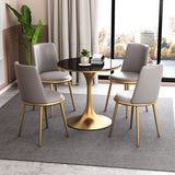 Modern Style Round Table Set 1/2/3/4/5 Pieces Dining Set for Home Clearhalo 'Dining Room Sets' 'Dining Tables & Seating' 'dining_room_set' 'furn' 'furn_dining_room_set' 'Furniture' 'Kitchen & Dining Furniture' 1200x1200_e77de655-3018-424f-901e-40d1c64ae23a