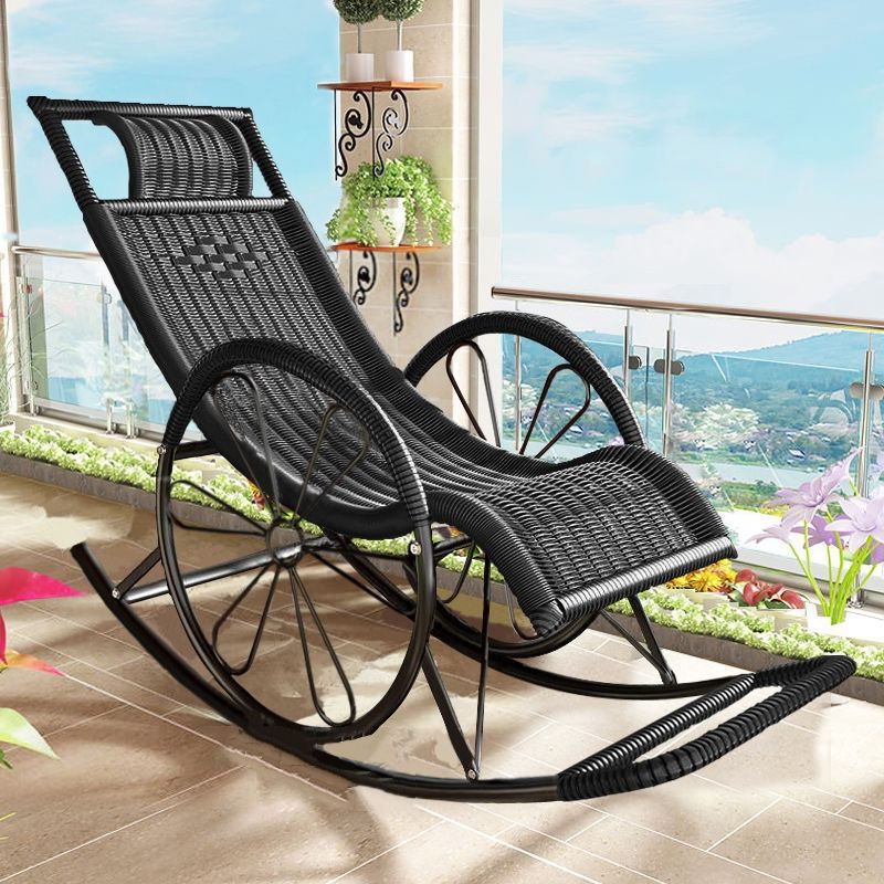 Modern Style Lounge Leisure Lazy Sofa Chair Family Rocking Chair for Balcony Clearhalo 'Chairs & Seating' 'furn' 'furn_rocking_chairs' 'Furniture' 'Living Room Furniture' 'Rocking Chairs' 'rocking_chairs' 1200x1200_e77df184-67ae-402a-aa4e-9bc112f6850e