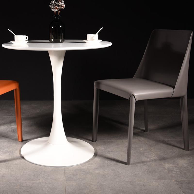 Round Tulip Base Dining Table Modern Engineered Wood Dining Room Table