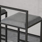 Modern Backrest Counter Stool Iron Kitchen Bar Stool with Velvet Cushion and Pedal Clearhalo 'Bar Furniture' 'Bar Stools' 'bar_stools' 'furn' 'furn_bar_stools' 'Furniture' 'furniture_bar_stools' 'Kitchen & Dining Furniture' 1200x1200_e7837972-3a36-45f4-806f-0bea8b92b1ae