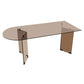 Glass Contemporary Free Form Dining Table Glass Table for Dining Room and Kitchen Clearhalo ' dining_table' 'Dining Tables & Seating' 'Dining Tables' 'furn' 'furn_dining_table' 'Furniture' 'furniture_dining_table' 'Kitchen & Dining Furniture' 'kitchen&dining_furn' 'kitchen' 'kitchen_dining_table' 1200x1200_e7839945-4447-4e29-96b3-1ebcc5722321