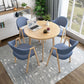 Moderne ronde eettafel van natuurlijk eikenhout voor 2 personen