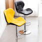 Scandinave Metal Barstool Back Back Pu Leather Meubles en finition mate pour intérieur