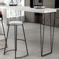 Dining Table Modern White Sintered Stone Top Bar Table with Storage Shelves Clearhalo 'Bar Furniture' 'Bar Tables' 'bar_tables' 'furn' 'furn_bar_tables' 'Furniture' 'Kitchen & Dining Furniture' 1200x1200_e7867dda-e70d-4cb6-a37f-08143da6e349