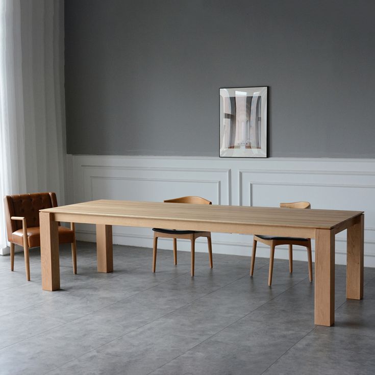 Solid Wood Contemporary Rectangular Table Wood Top Indoor Table with 4 Legs Clearhalo ' dining_table' 'Dining Tables & Seating' 'Dining Tables' 'furn' 'furn_dining_table' 'Furniture' 'furniture_dining_table' 'Kitchen & Dining Furniture' 'kitchen&dining_furn' 'kitchen' 'kitchen_dining_table' 1200x1200_e7880ba4-2cd6-48c9-942f-32da8d9006ad