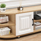 Wooden TV Stand Console Scandinavian Media Console for Living Room
