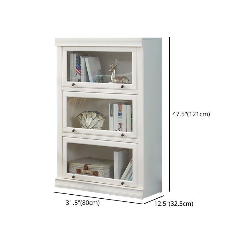 Wooden Standard Bookcase Modern Style White Colour Closed Back Bookshelf Clearhalo 'Bookcases' 'furn' 'furn_bookcases' 'Furniture' 'furniture_bookcases' 'Office Furniture' 1200x1200_e788cea6-b8f4-40bd-a6e6-e4df6870a191