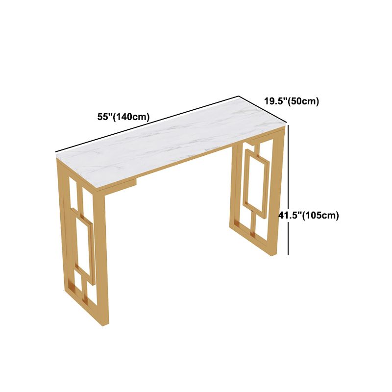 Living Room Counter Wine Table Rectangle Marble White Bar Height Pub Table Clearhalo 'Bar Furniture' 'Bar Tables' 'bar_tables' 'furn' 'furn_bar_tables' 'Furniture' 'furniture_bar_tables' 'Kitchen & Dining Furniture' 1200x1200_e788e53f-d5d1-48ab-a966-86bdb489fdbe