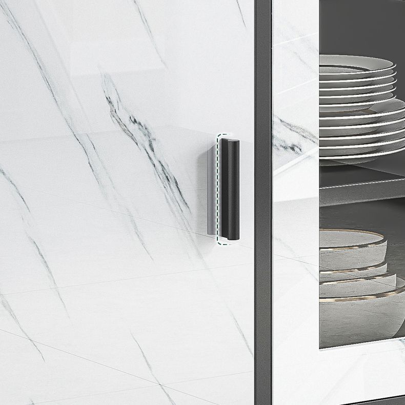 Artificial Wood Dining Room Sideboard Cabinet Modern Credenza with Storage and Drawer Clearhalo 'buffet_sideboard' 'Buffets & Sideboards' 'furn' 'furn_buffet_sideboard' 'Furniture' 'furniture_buffet_sideboard' 'Kitchen & Dining Furniture' 1200x1200_e7890fb8-1f7a-4561-bcc7-c3c3e3b89829