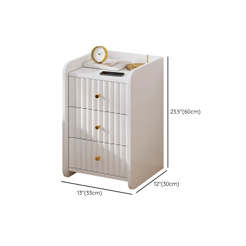 コンテンポラリーアクセントテーブルナイトスタンドアンティーク仕上げ引き出し引き出しベッドナイトスタンド