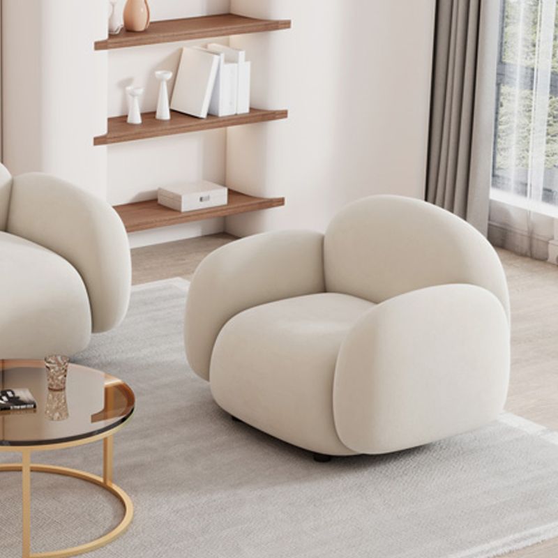 Sedute glam a braccio quadrato cuscini bianchi di divano soggiorno standard