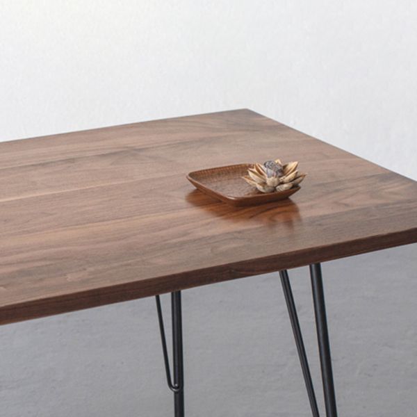 Rectangle Industrial Style Dining Table Wood Fixed Table with Solid Wood Clearhalo ' dining_table' 'Dining Tables & Seating' 'Dining Tables' 'furn' 'furn_dining_table' 'Furniture' 'furniture_dining_table' 'Kitchen & Dining Furniture' 'kitchen&dining_furn' 'kitchen' 'kitchen_dining_table' 1200x1200_e78e1770-b296-4b6a-98e8-77523ce53898