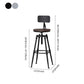 Industrial Iron Adjustable Swivel Barstool Indoor Tall Stool with Round Pine Seat Clearhalo 'Bar Furniture' 'Bar Stools' 'bar_stools' 'furniture_bar_stools' 'Kitchen & Dining Furniture' 'kitchen&dining_furn' 'kitchen' 'kitchen_furn' Furniture' 1200x1200_e78e3112-680e-4485-be2d-7bc106d755d4
