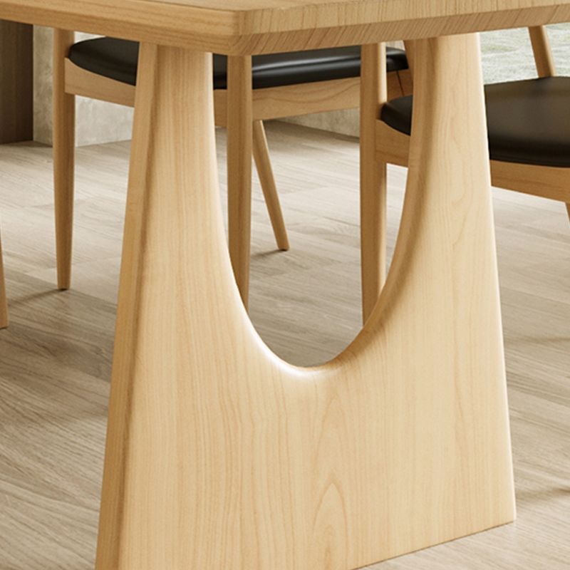 Modern 1/2/4/5 Pieces Dining Set Rectangle Pine Wood Dining Table for Dining Room Clearhalo 'Dining Room Sets' 'Dining Tables & Seating' 'dining_room_set' 'furn' 'furn_dining_room_set' 'Furniture' 'furniture_dining_room_set' 'Kitchen & Dining Furniture' 1200x1200_e78f74ac-2577-499f-b289-970d33968c1d
