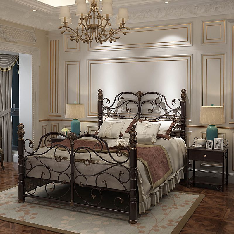 Letto a letto standard industriale con testiera e pedana