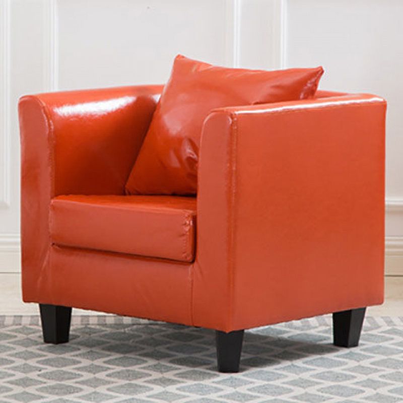 Arm Chair 28.3" L x25.5" W x25.9" H Solid Wood Frame Chair for Living Room Clearhalo 'Accent Chairs' 'accent_chairs' 'Chairs & Seating' 'furn' 'furn_accent_chairs' 'Furniture' 'furniture_accent_chairs' 'Living Room Furniture' 1200x1200_e79141e2-2a11-4297-b071-68c2be371000