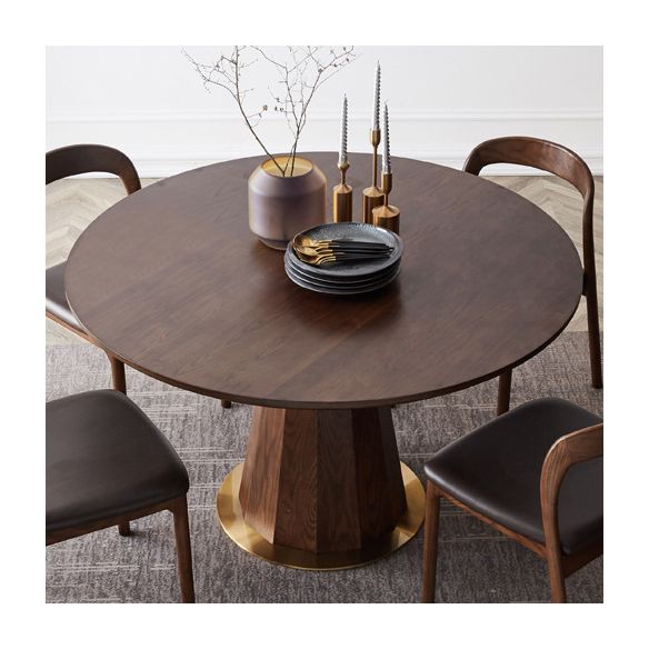 Modern Style Round Dining Site Table Pine Solid Wood Table for Dining Room Clearhalo ' dining_table' 'Dining Tables & Seating' 'Dining Tables' 'furn' 'furn_dining_table' 'Furniture' 'furniture_dining_table' 'Kitchen & Dining Furniture' 'kitchen&dining_furn' 'kitchen' 'kitchen_dining_table' 1200x1200_e7924caf-f6ed-4f8d-80cb-1bd9482e960a