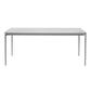 Modern Aluminium Dinette Set 1/2/7 Pieces Rectangle White Sintered Stone Dining Table Set