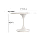 White Modern Round Dining Table Sintered Stone Top Tulip Base Table Clearhalo 'Dining Tables & Seating' 'Dining Tables' 'dining_table' 'furn' 'furn_dining_table' 'Furniture' 'Kitchen & Dining Furniture' 1200x1200_e7981df3-57d8-4b61-bf5f-374c7dd7018a