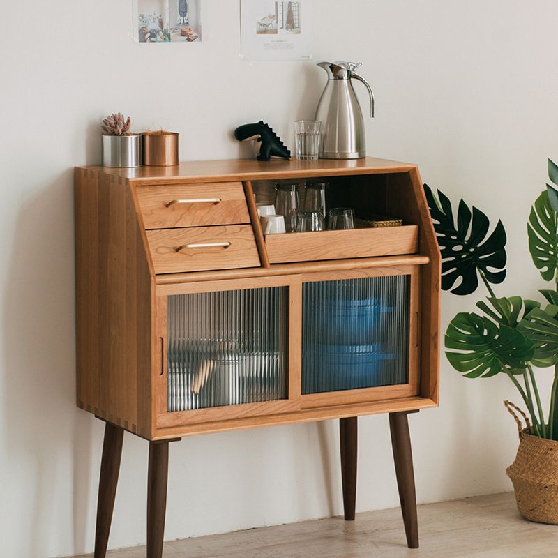 Server in legno solido Cherry Modern Stile 2-DAWER SERVER, 31,5 "W X 16,54" D X 38,58 "H