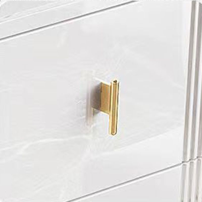 15.6-inch Width Glam Storage Chest Stone Storage Chest Dresser