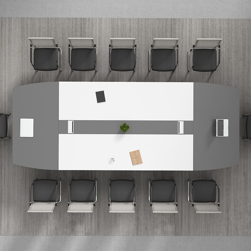 Escritorio de escritura de madera de estilo industrial escritorio de gestión de cables de la oficina para la oficina