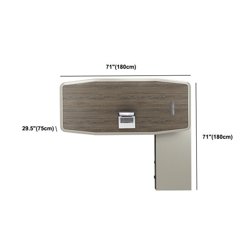 Moderne Holzbüro-Executive Desk L-Form Office Desk mit Schubladen