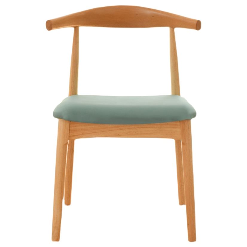Scandinavian Rubberwood Open Side Chair Multi-color Dining Chair with 4 Legs Clearhalo ' kitchen&dining_furn' 'Dining Chairs' 'Dining Tables & Seating' 'dining_chair' 'Furniture' 'furniture_dining_chair' 'Kitchen & Dining Furniture' 'kitchen' 1200x1200_e7ad5f32-6ad6-4f8b-bd8a-e8b3110a12db