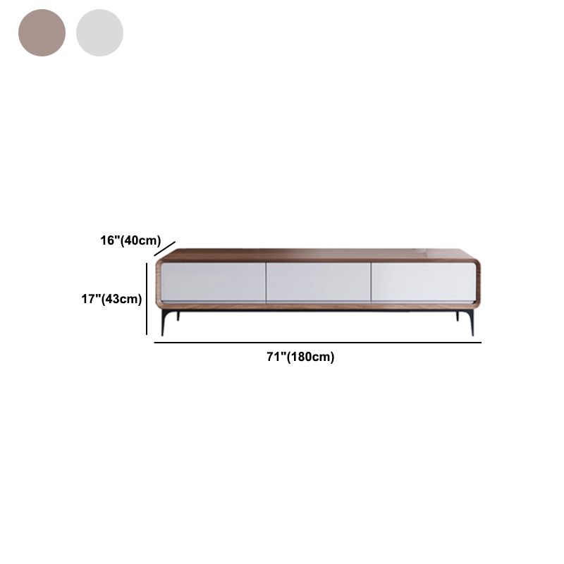 Zeitgenössischer TV -Ständer geschlossene Speicher -TV -Konsole mit Schubladen