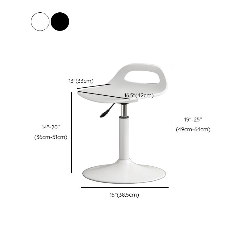 Modern Adjustable Height Swivel Low Back Bar Stool with Footrest Clearhalo 'Bar Furniture' 'Bar Stools' 'bar_stools' 'furn' 'furn_bar_stools' 'Furniture' 'Kitchen & Dining Furniture' 1200x1200_e7b015a3-b1ae-44ea-8245-9b7ea76d0aa3