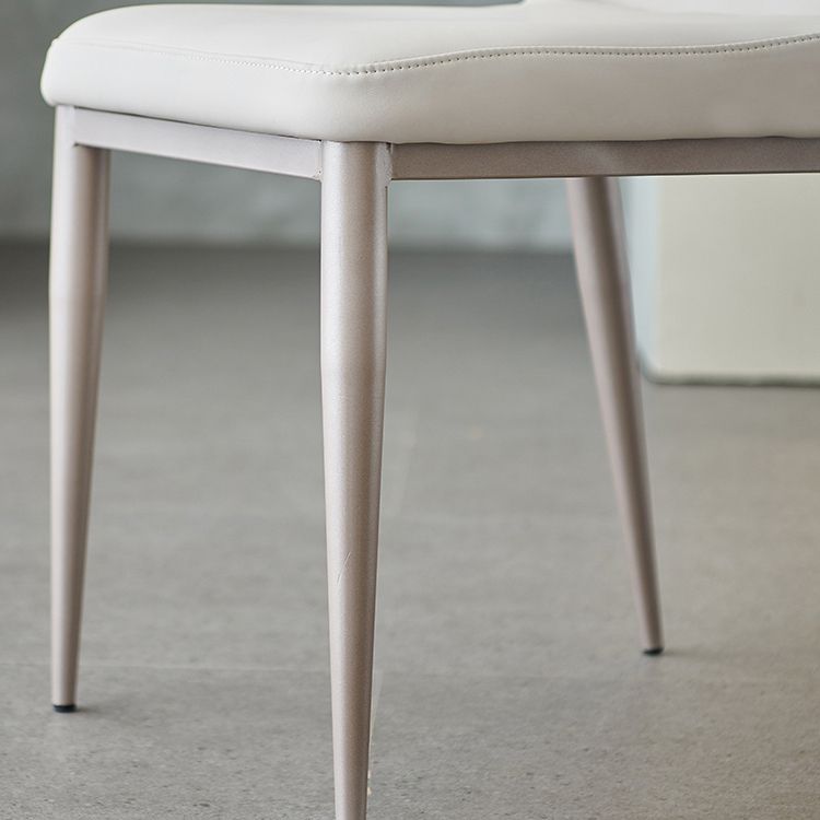 Contemporary Style Metal Dining Chair Wingback Side Armless Chairs (Set of 2) Clearhalo ' kitchen&dining_furn' 'Dining Chairs' 'Dining Tables & Seating' 'dining_chair' 'furn' 'furn_dining_chair' 'Furniture' 'furniture_dining_chair' 'Kitchen & Dining Furniture' 'kitchen' 1200x1200_e7b05719-4010-4a66-a0c5-a10e085285eb