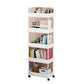 Contemporary Style Bookshelf with Casters Wheel Book Shelf for Home Office Study Room Clearhalo 'Bookcases' 'furn' 'furn_bookcases' 'Furniture' 'furniture_bookcases' 'kitchen' 'kitchen_bookcases' 'Living Room Furniture' 'Office Furniture' 1200x1200_e7b26802-a46b-44cb-ac99-3fb6e1e20928