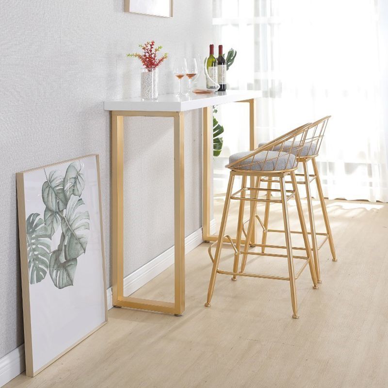 Wood Bar Dining Table Glam Rectangle Bar Table with Double Pedestal for Dining Room Clearhalo 'Bar Furniture' 'Bar Tables' 'bar_tables' 'furn' 'furn_bar_tables' 'Furniture' 'Kitchen & Dining Furniture' 1200x1200_e7b26c6e-421e-48df-a164-b6328870f497