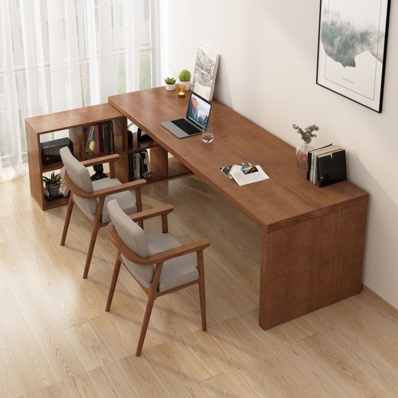 Industrial Solid Wooden Office Desk L-Shape Writing Desk for Bedroom Clearhalo 'furn' 'furn_office_desk' 'Furniture' 'Office Desks' 'Office Furniture' 'office_desk' 1200x1200_e7b4a74d-5f1f-4764-979a-f89baf4168f1