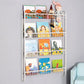 Floating Contemporary Bookcase Metal Closed Back Bookshelf with Shelves Clearhalo 'Bookcases' 'furn' 'furn_bookcases' 'Furniture' 'Office Furniture' 1200x1200_e7b63885-e4f3-41bd-8809-01c2a8df4acc