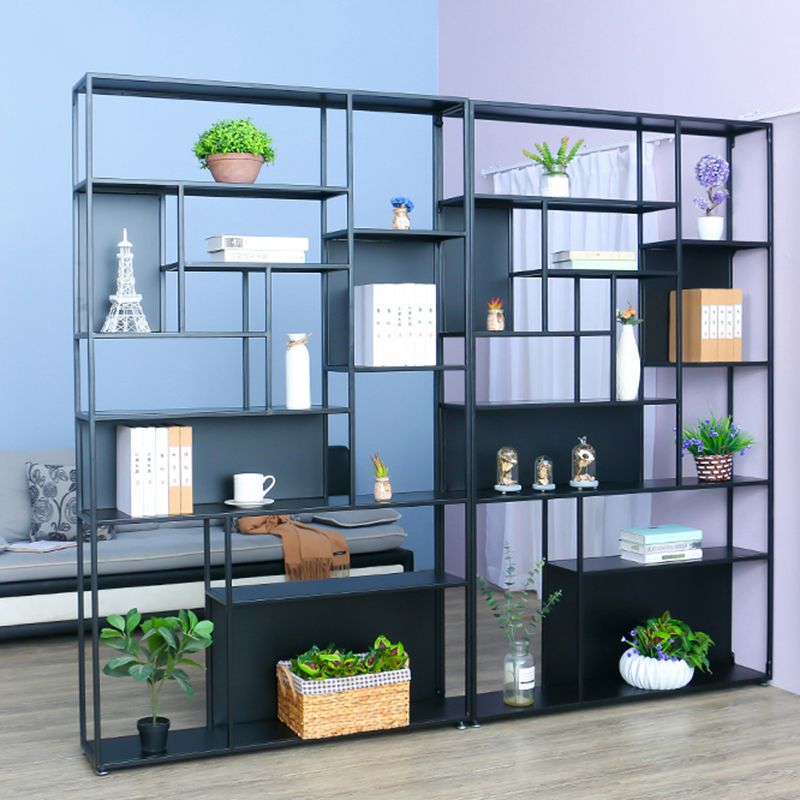 Metal and Wood Modern Book Shelf Open Floor Shelf Bookcase for Home Clearhalo 'Bookcases' 'furn' 'furn_bookcases' 'Furniture' 'Office Furniture' 1200x1200_e7b6df9c-ec81-419a-a0c2-8c7d55d57134