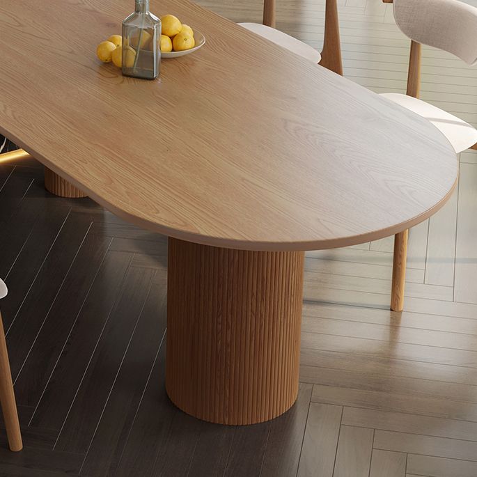 Contemporary Dining Table Solid Wood Table with 3 Legs for Dining Room Clearhalo ' dining_table' 'Dining Tables & Seating' 'Dining Tables' 'Furniture' 'furniture_dining_table' 'Kitchen & Dining Furniture' 'kitchen&dining_furn' 'kitchen' 'kitchen_dining_table' 1200x1200_e7b71008-90f3-417d-ad22-3f323ae31b20