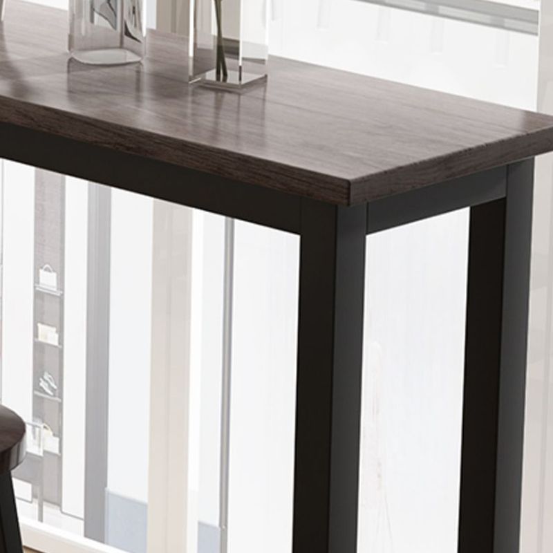 Juego de Pub rectangular con altura de mostrador, mesa de Bar con estructura metálica de 1/3/4 Uds y taburetes sin respaldo